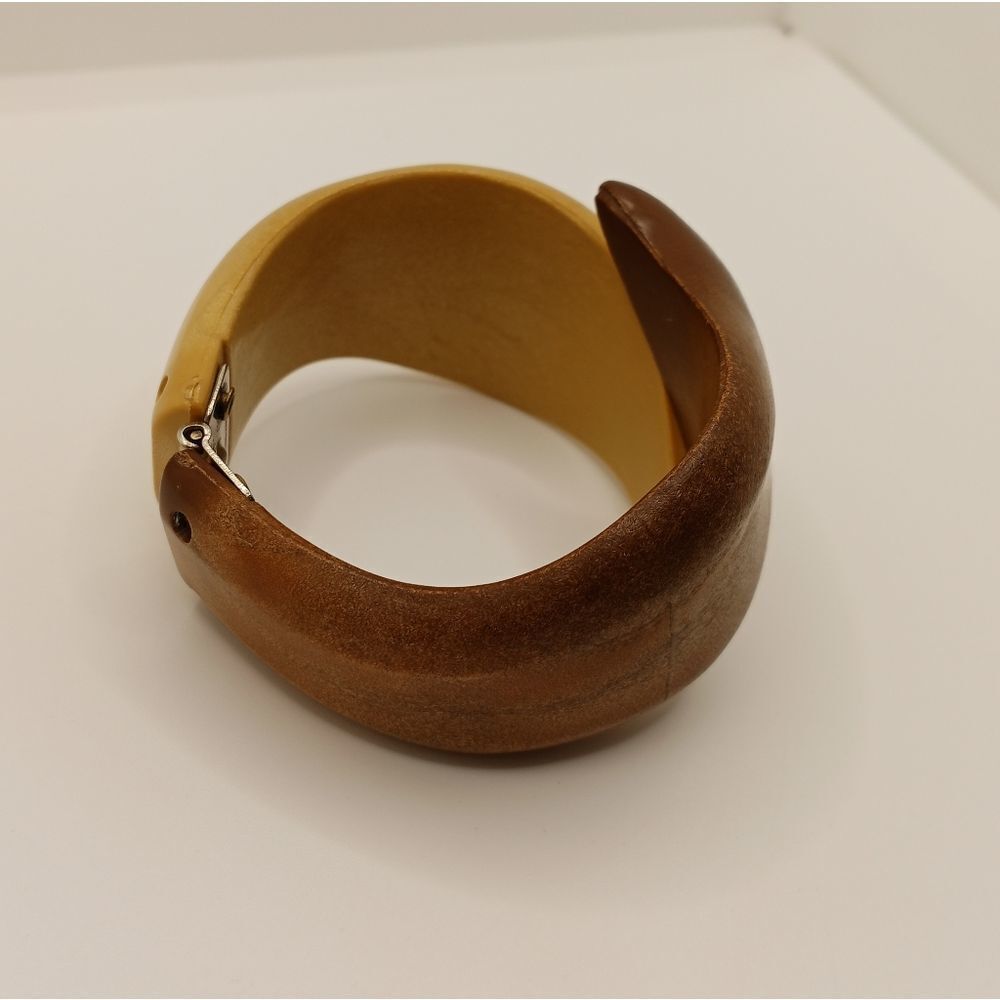 Two tone hinged bracelet - Picture 5 of 10